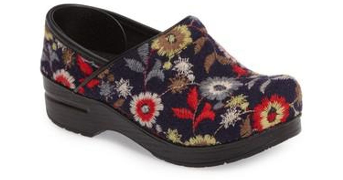 dansko floral shoes