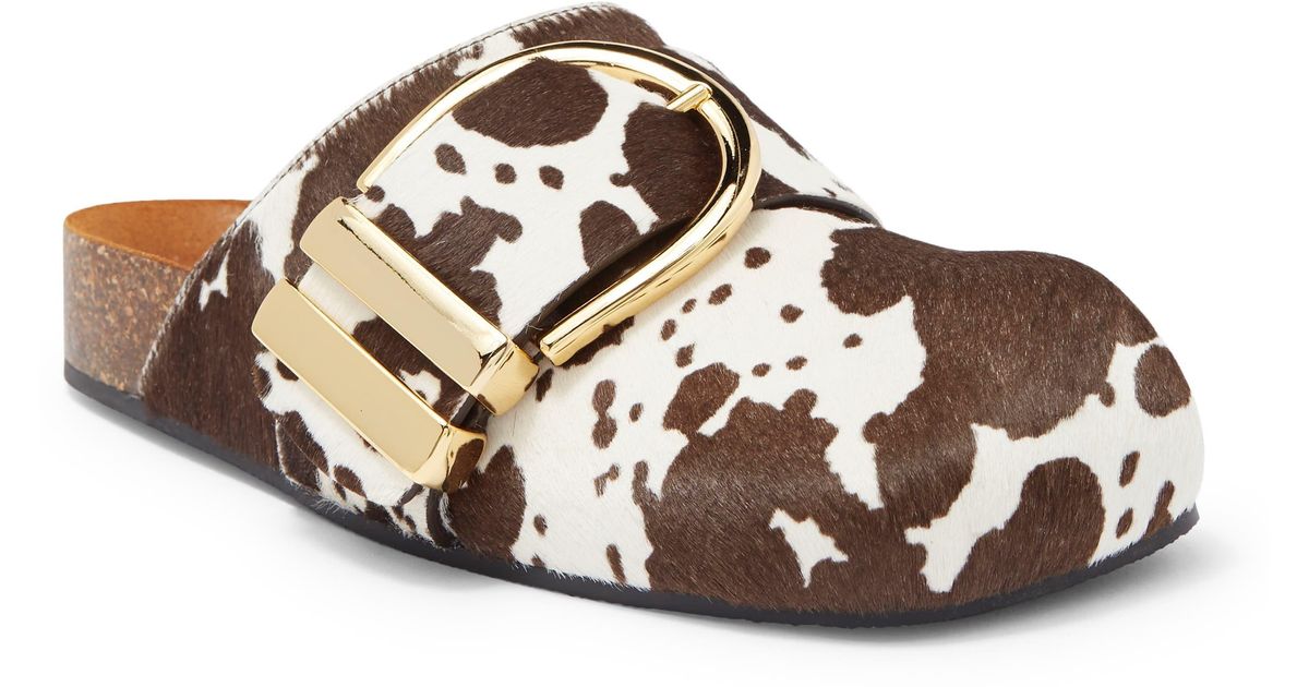 Khaite Downing Genuine Calf Hair Mule Lyst