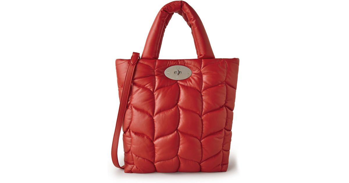 Mulberry Big Softie Quilted Leather Tote in Red Lyst