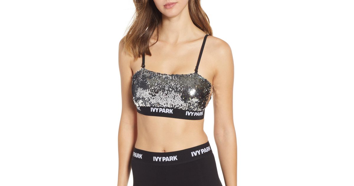 ivy park sequin bra