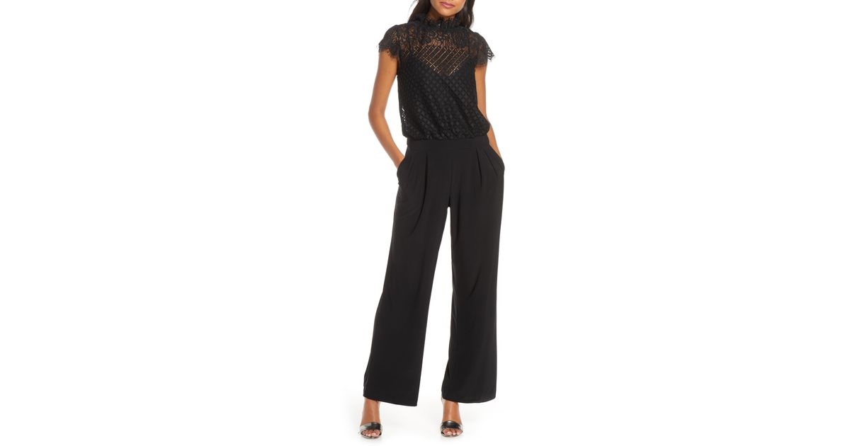 julia jordan lace jumpsuit