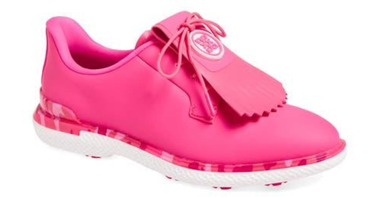 G/FORE Gallivant2R Perforated Kiltie Golf Shoe in Pink | Lyst
