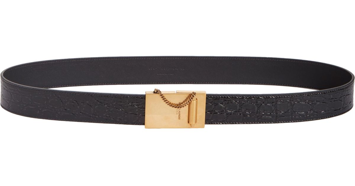saint laurent chain belt