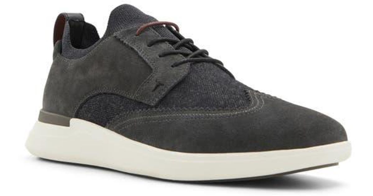 Ted Baker Halton Sock Fit Wingtip Derby in Black for Men Lyst