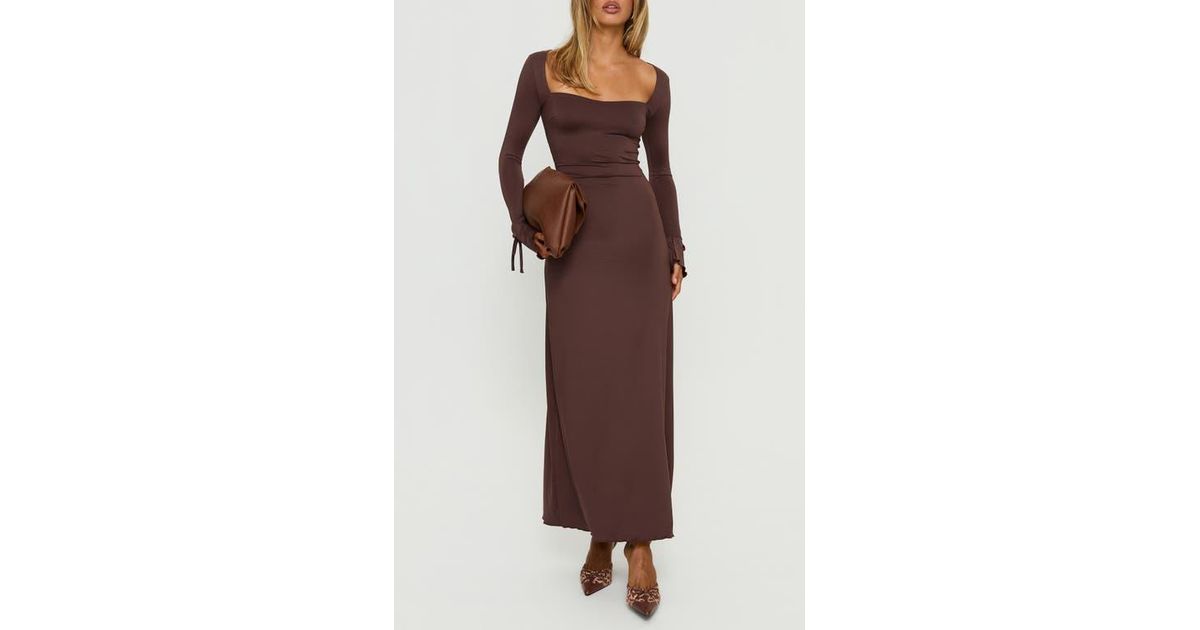 brown princess polly dress Brown princess Polly midi dress small