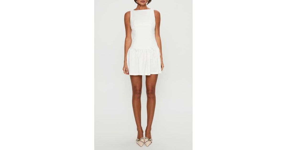 Princess Polly Milienne Sleeveless Minidress in White | Lyst