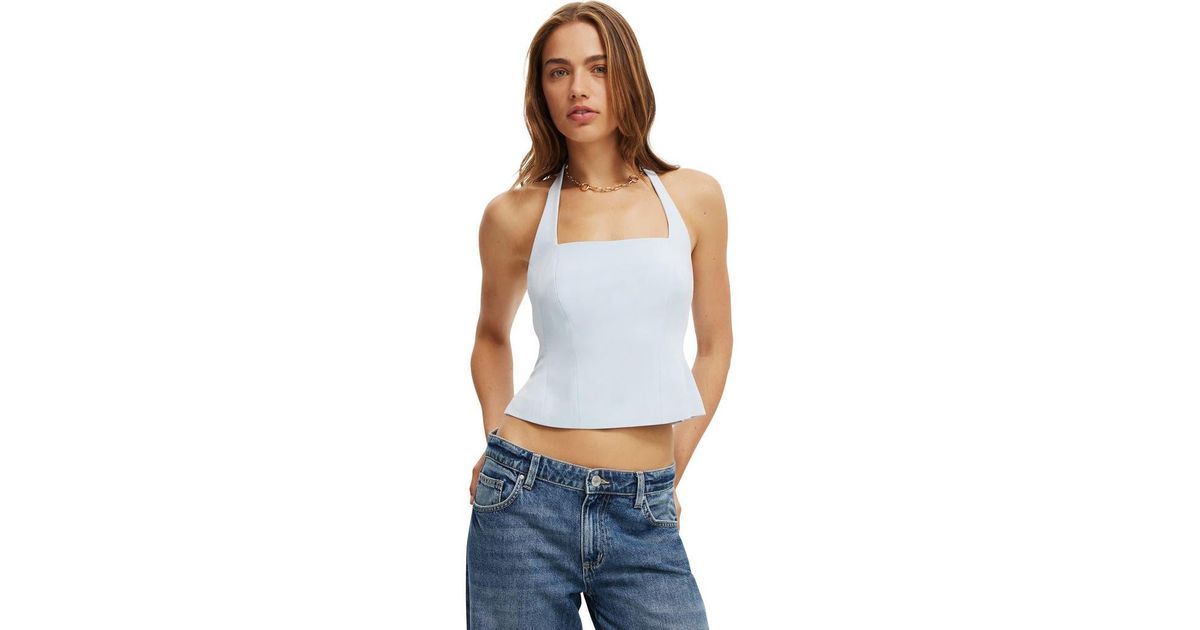 売れ筋商品|||コットンオン カットソー トップス レディース Women's Izzy Suiting Halter Top Daydream blue Izzy Suiting Halter Top