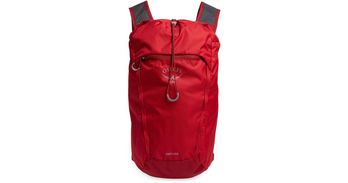 Osprey Daylite Cinch Backpack in Red Lyst