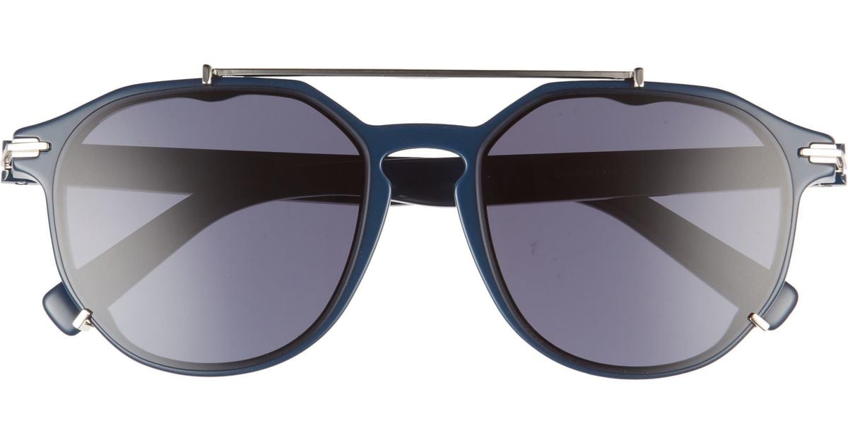 Dior Blacksuit 56mm Aviator Sunglasses in Blue for Men Lyst