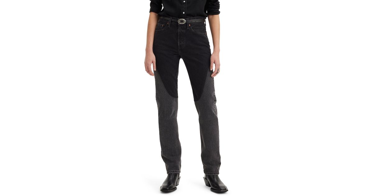 Levi's 501 Original Straight Leg Chap Jeans in Black Lyst