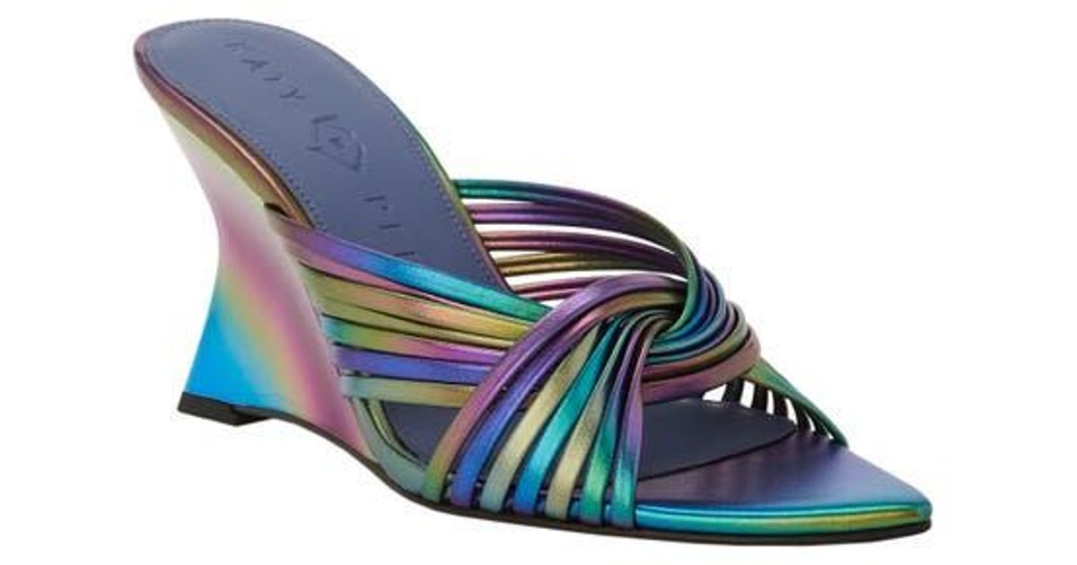 Katy Perry The Trendygurl Wedge Sandal in Blue | Lyst