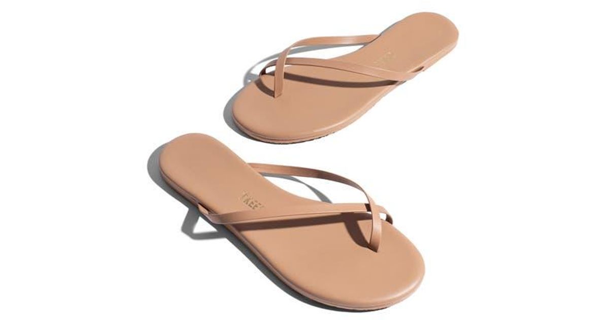 TKEES Riley Metallic Flip Flop in Pink | Lyst