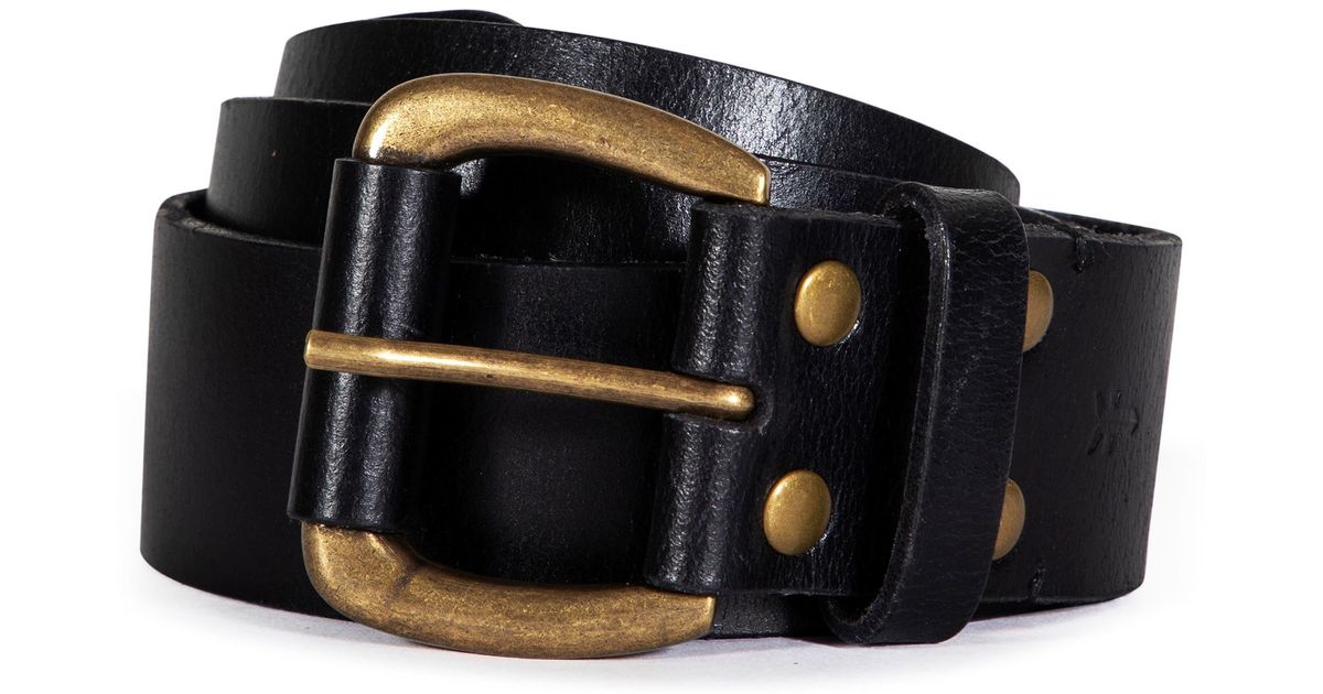 Frye Leather Belt in Black Lyst