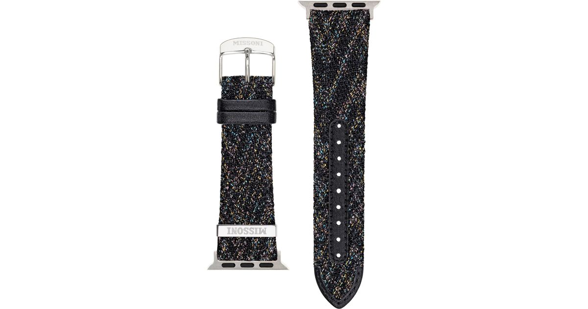 Missoni Multicolor Authentic Zigzag 24mm Textile Apple Watch® Watchband