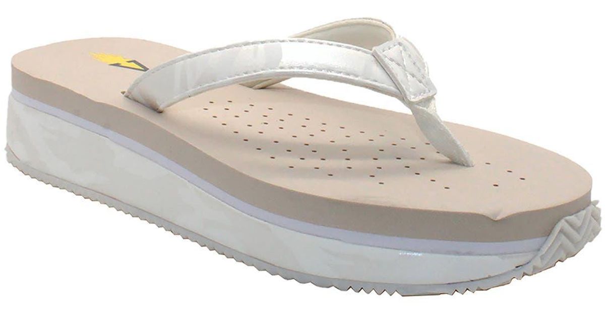 Volatile Untamed Flip Flop in White Lyst