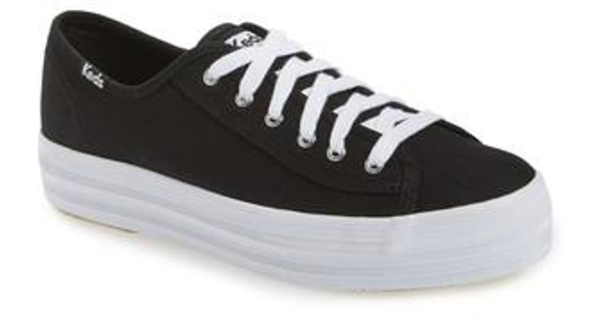 black platform keds