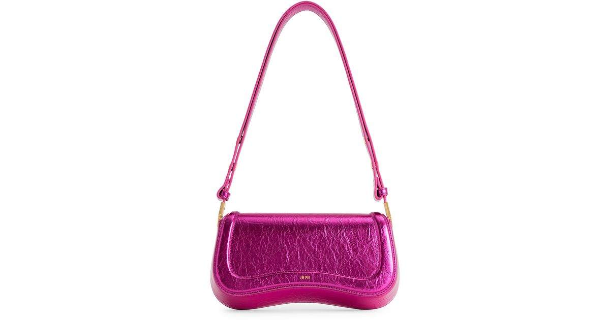 JW PEI Joy Metallic Faux Leather Shoulder Bag in Purple | Lyst