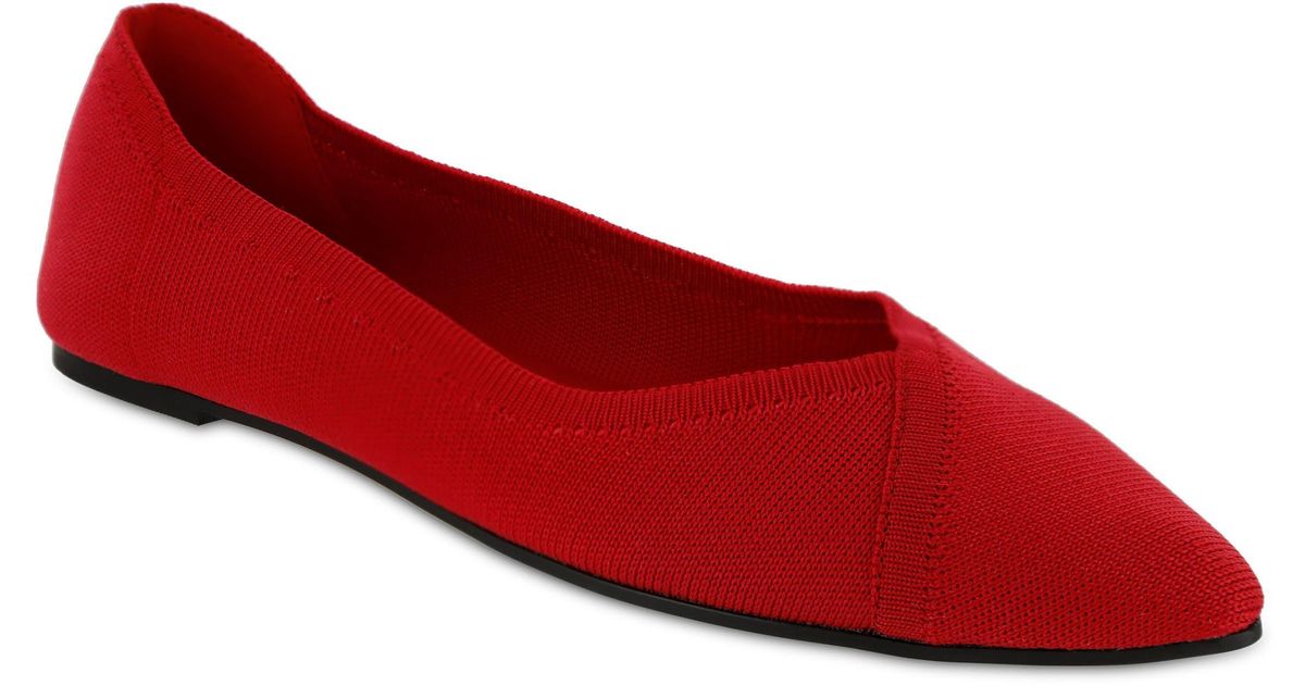 MIA Elanna Knit Flat in Red Lyst