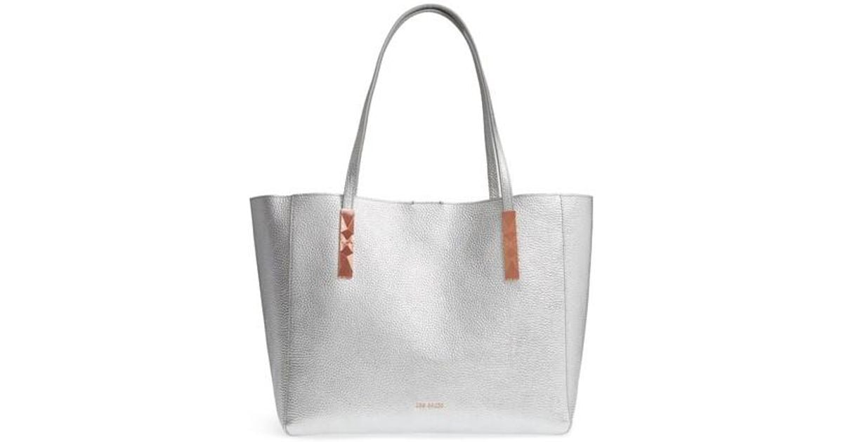 ted baker silver tote bag