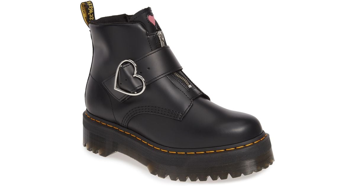 lazy oaf dr martens buckle boot