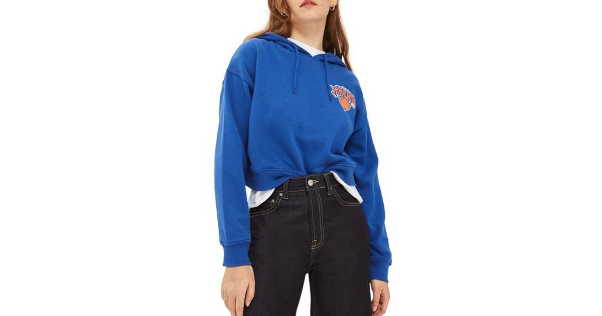 knicks cropped hoodie