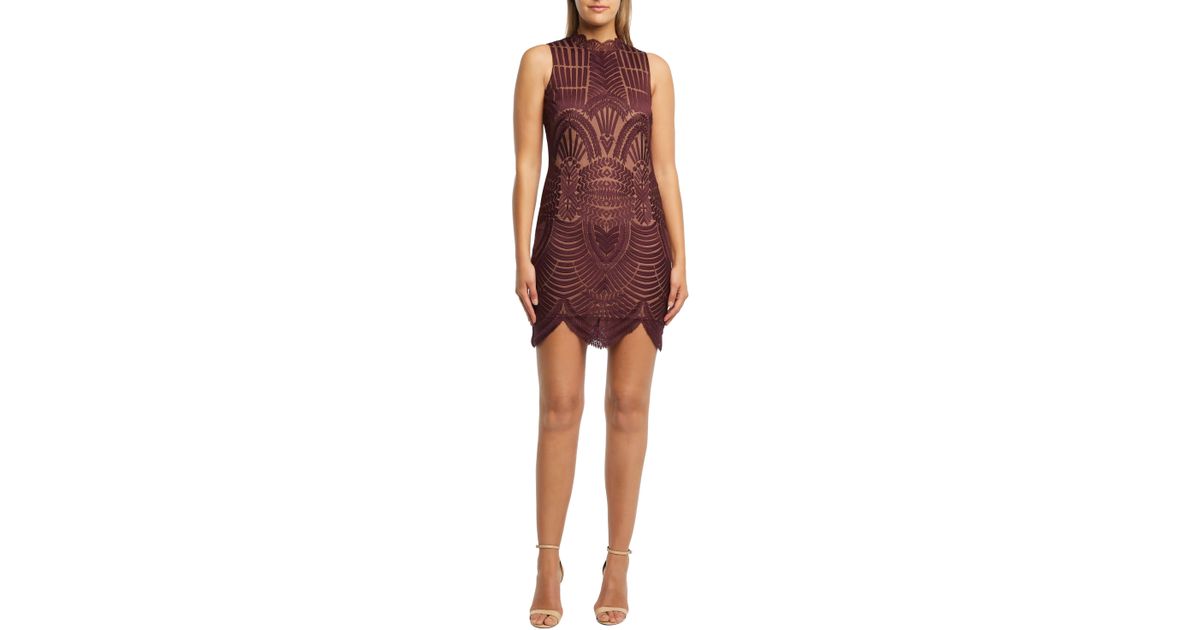 bardot alice lace bodycon dress
