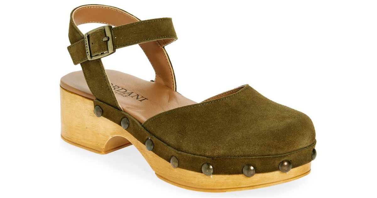 Cordani Winston Ankle Strap Platform Clog in Metallic | Lyst