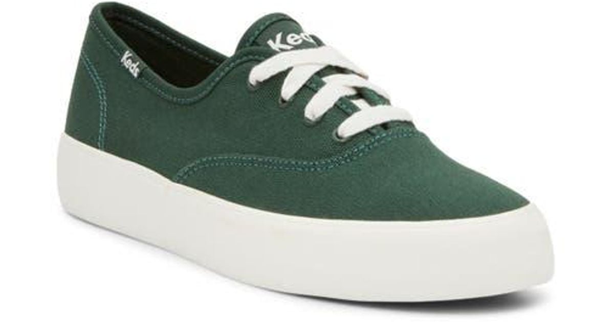Keds Sneaker da Donna con Plateau e Lacci, Tela Bianca Sporca, 3 UK