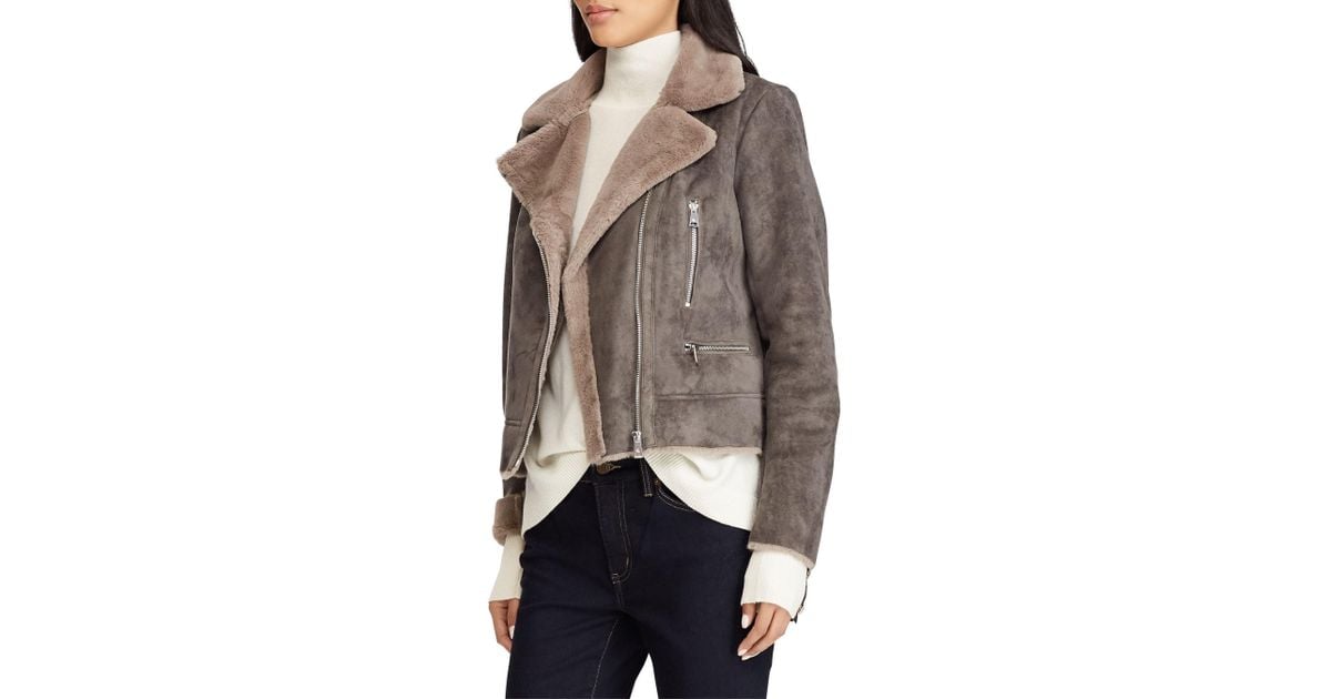 ralph lauren faux shearling jacket