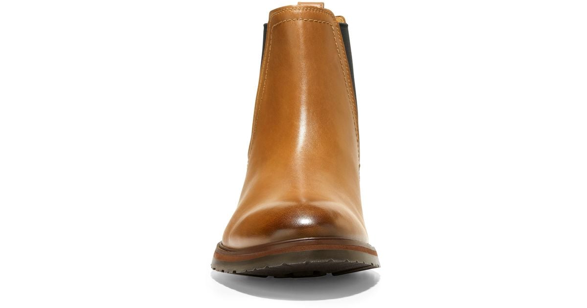 Cole Haan Warner Waterproof Chelsea Boot in Brown for Men Lyst