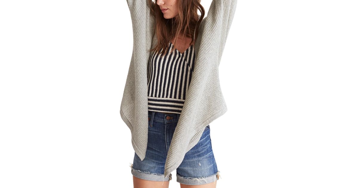 madewell chatterton fringe cardigan sweater