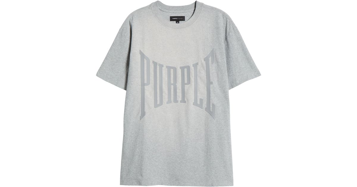 PURPLE BRAND Textured Logo Graphic T-Shirt