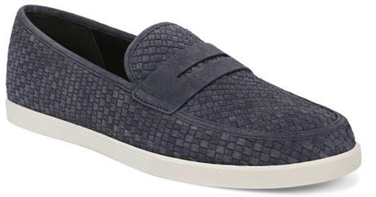 Vince Men\'s Navy Suede Penny Loafers Buy Vince Camuto, Vince Camuto Mens Faelon Slip-On Loafers  main image 2