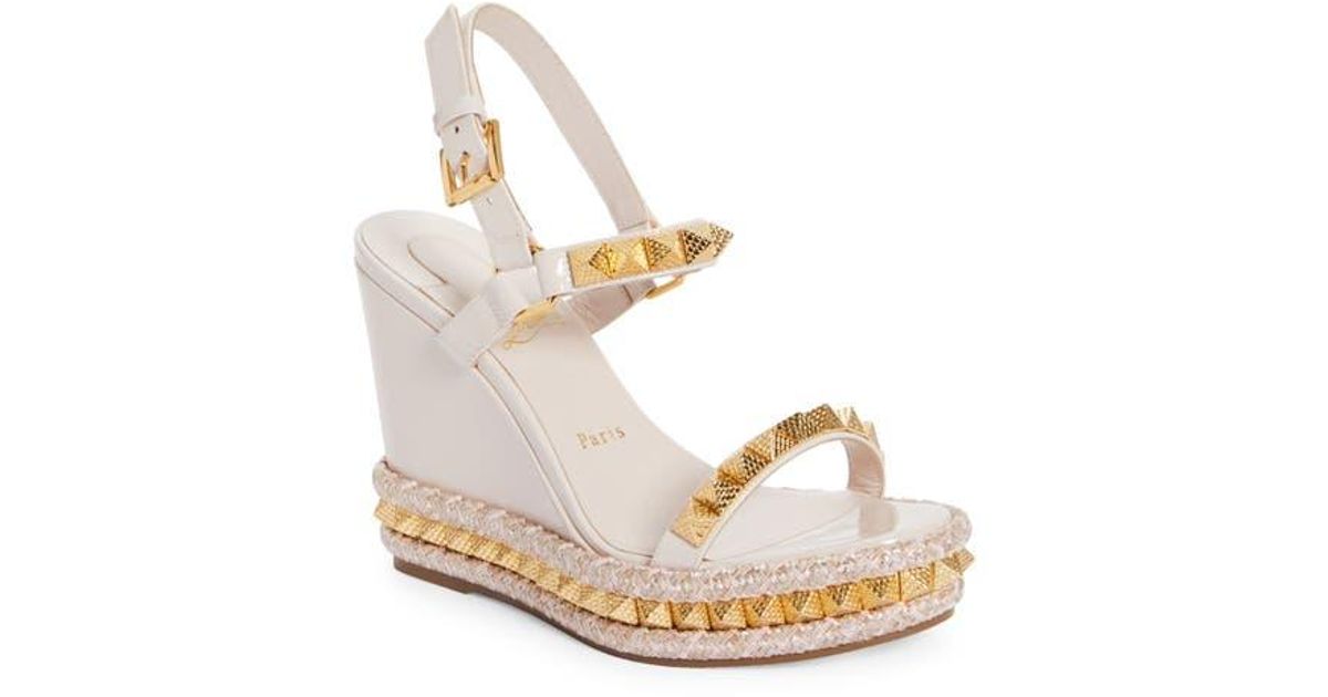 Christian louboutin pyraclou wedge clearance