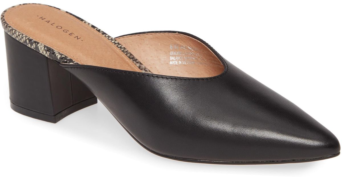 Halogen Halogen Tori Mule in Black 