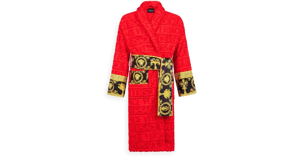 red versace robe cheap