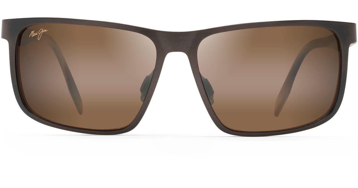 Maui Jim Wana 61mm Polarizedplus2® Rectangle Sunglasses for Men | Lyst