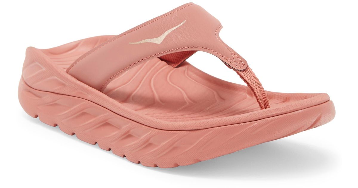 Hoka One One Ora Recovery Flip Flop in Pink Lyst