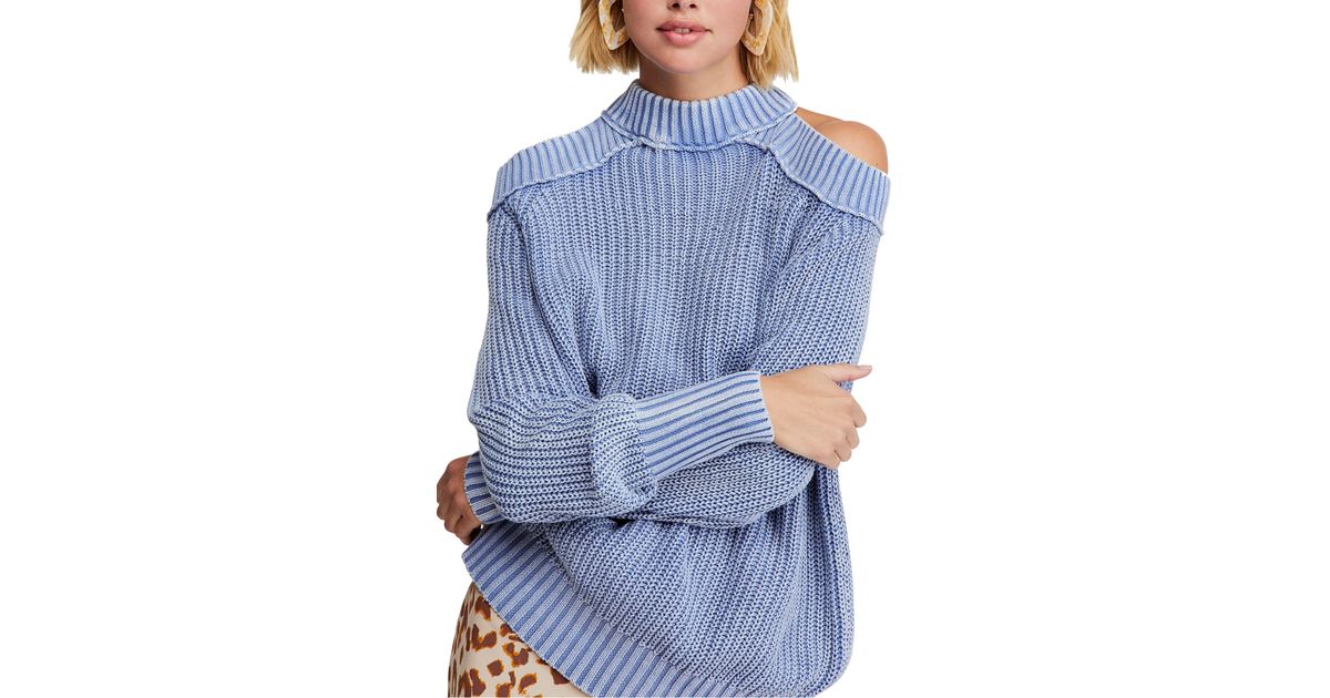 free people half moon sweater