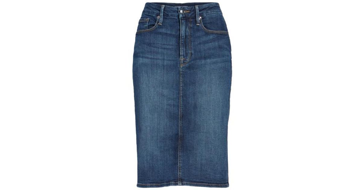 good american denim skirt