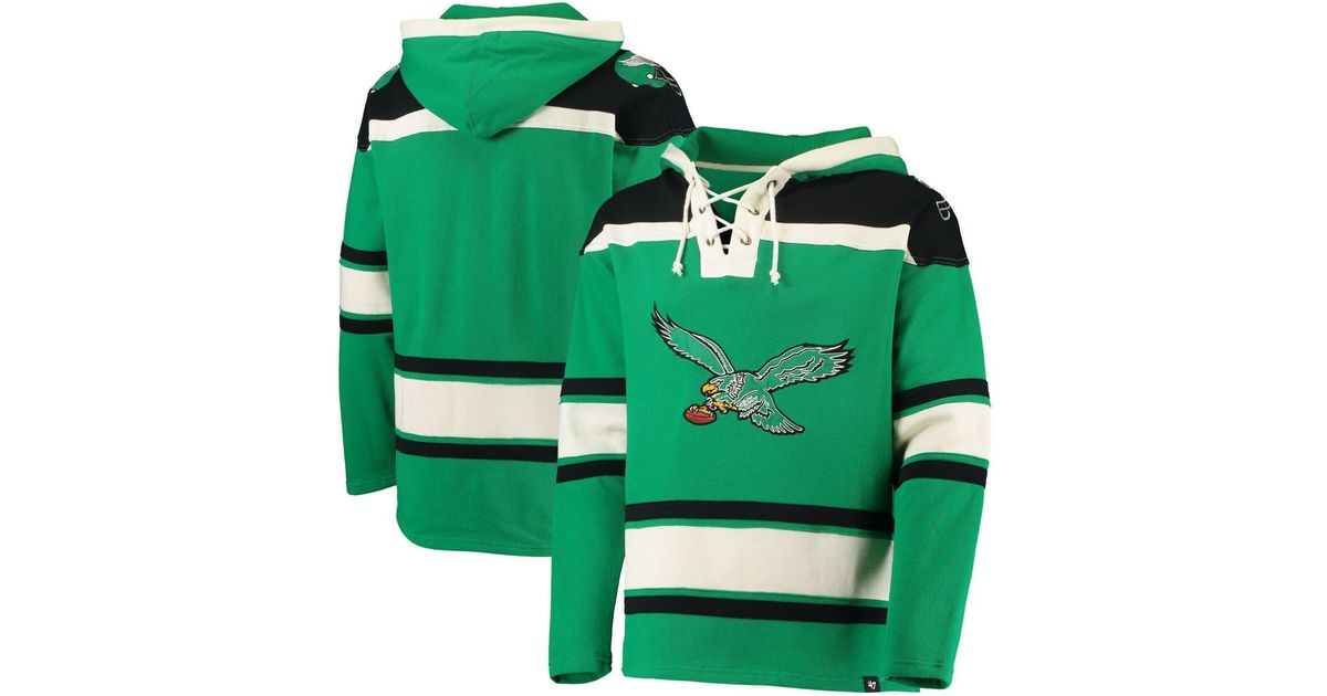 47 Philadelphia Eagles Throwback Lacer Pullover Hoodie At