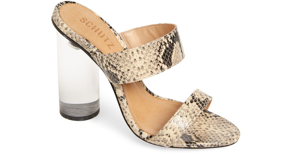 schutz blanck transparent sandals