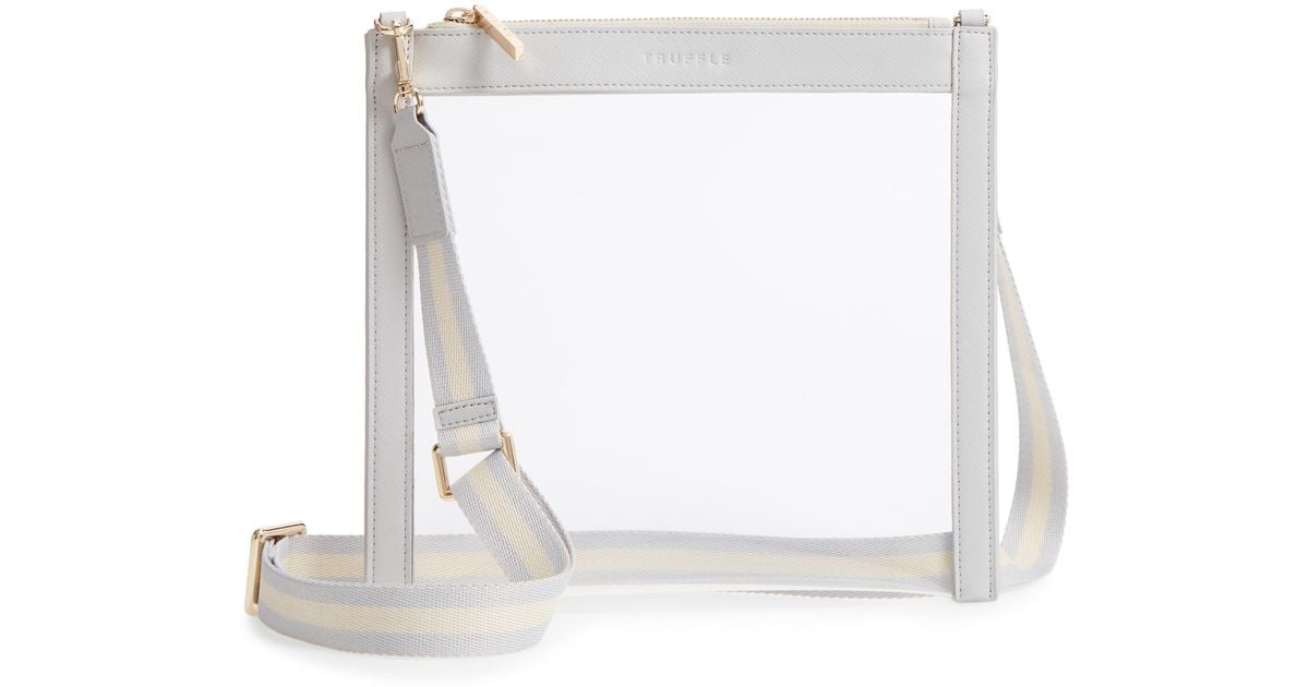 Truffle Clarity Crossbody Bag in White Lyst