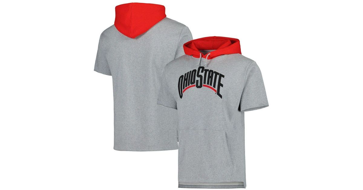 Mitchell & Ness Ohio State Buckeyes Postgame Short Sleeve Pullover ...
