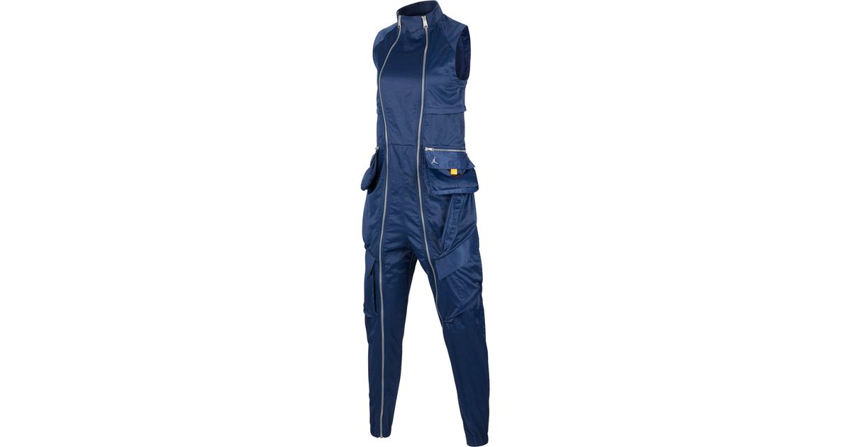 Nike Synthetic Jordan Sleeveless Nylon Flight Suit in Blue - Lyst