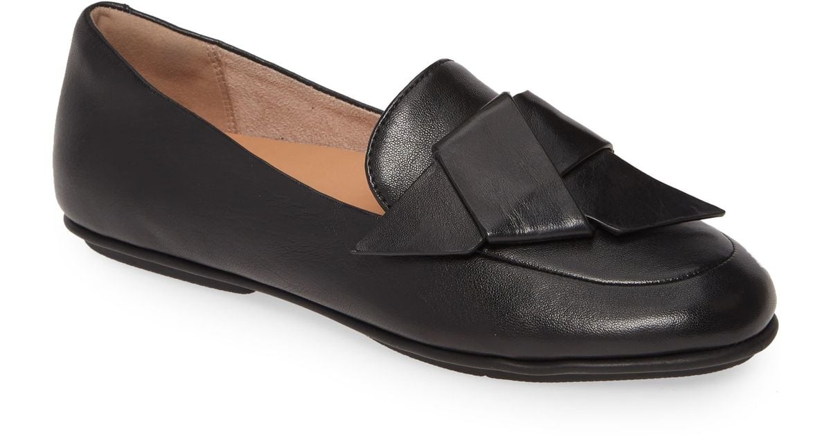 Fitflop Lena Knot Loafer in Mustard Leather (Black) - Save 14% - Lyst