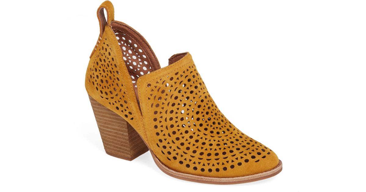 jeffrey campbell rosalee bootie mustard suede
