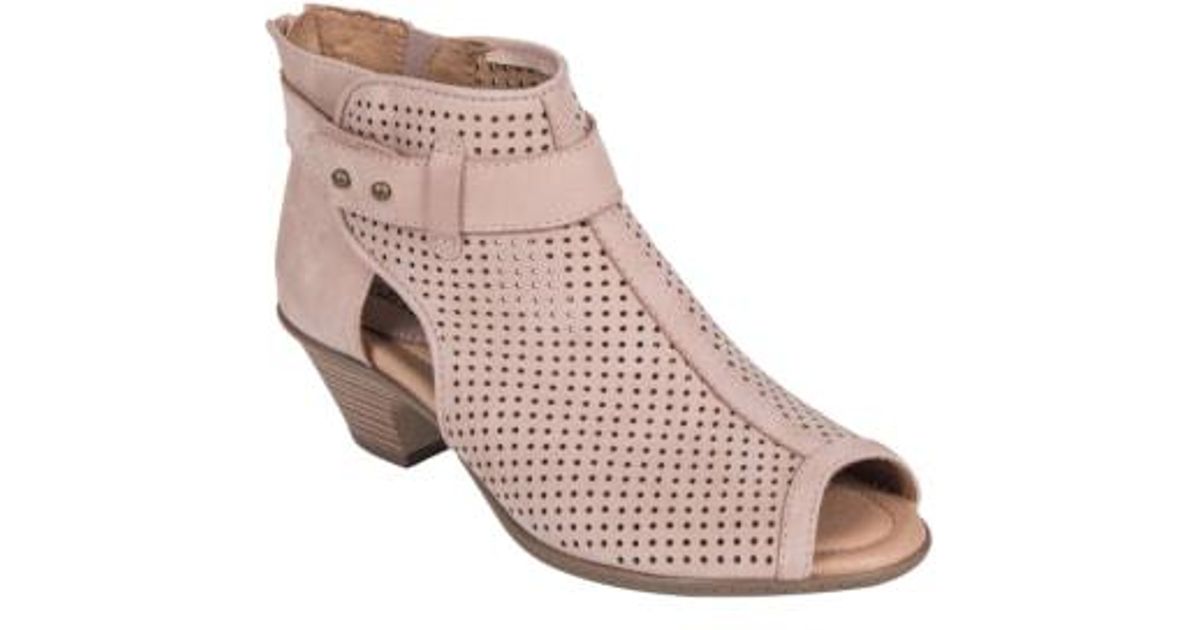earth intrepid peep toe bootie