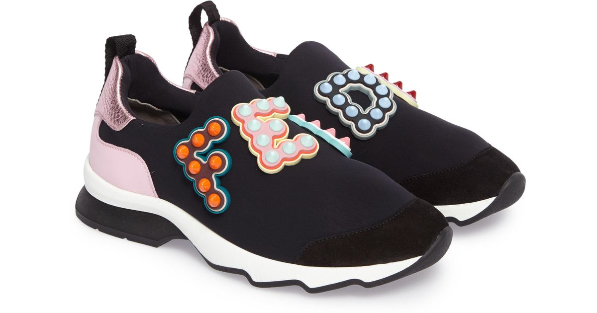 fendi slip on sneakers womens