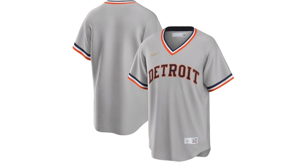 Nike Gray Detroit Tigers Road Cooperstown Collection Team Jersey At  Nordstrom for Men